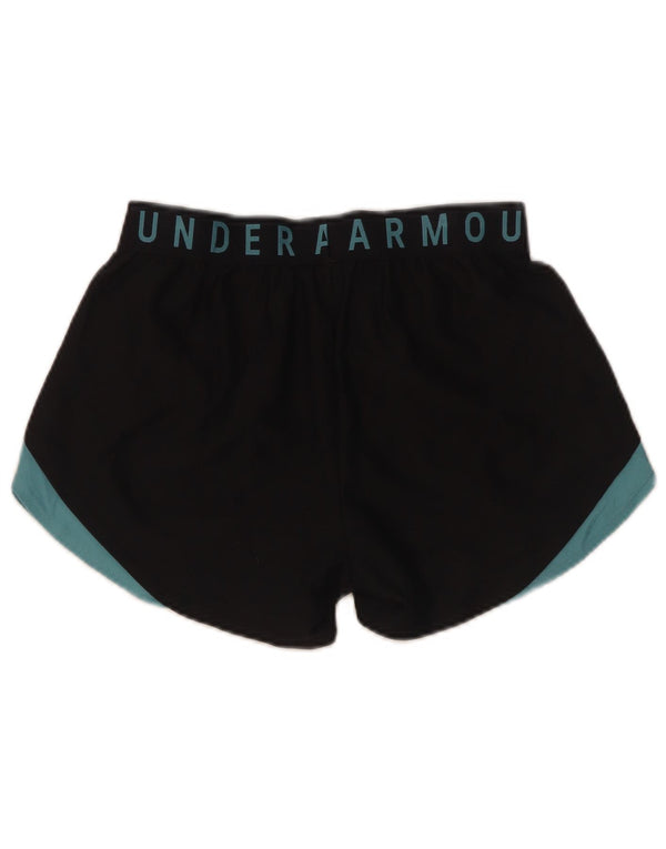 Женские спортивные шорты Under Armour Heat Gear UK 6 XS, черные с цветными блоками
