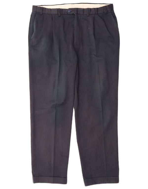 Мужские брюки Marks & Spencer Blue Harbour с привязкой W38 L31 Темно-синие