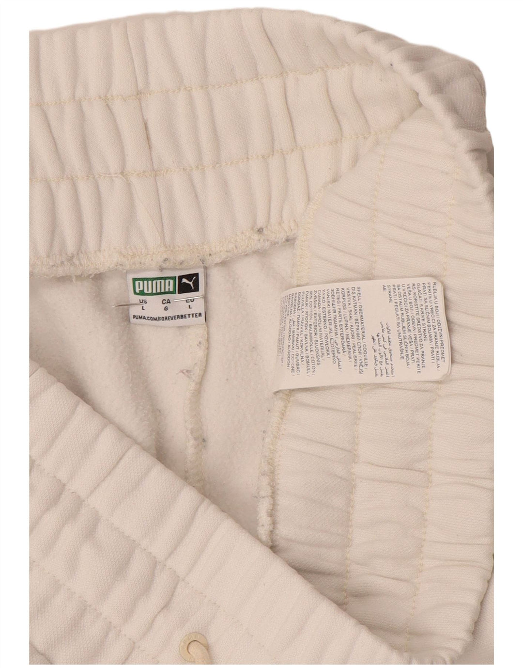 Мужские спортивные брюки PUMA, большие белые хлопковые брюки для бега