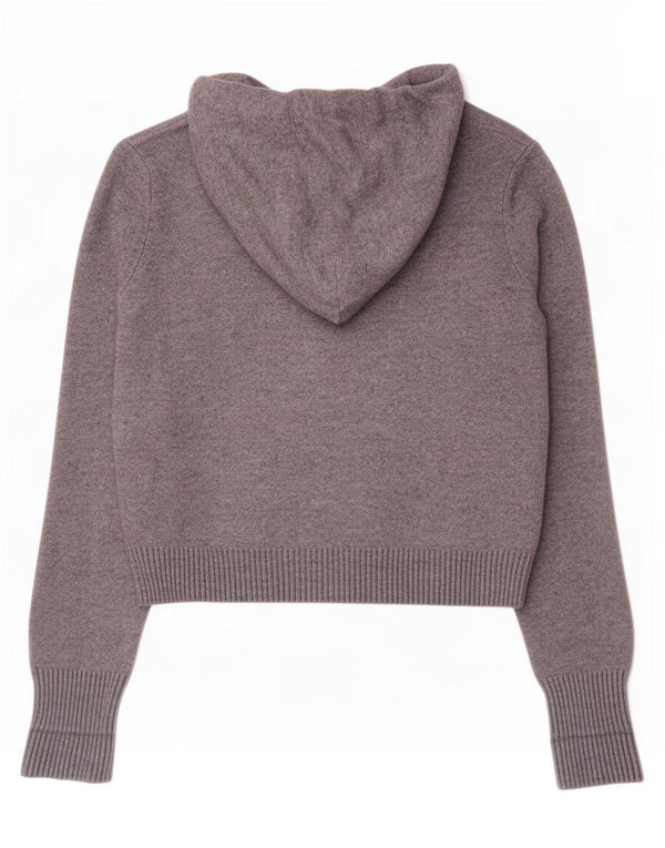Женский укороченный джемпер с капюшоном Zara UK 10, маленький серый цвет