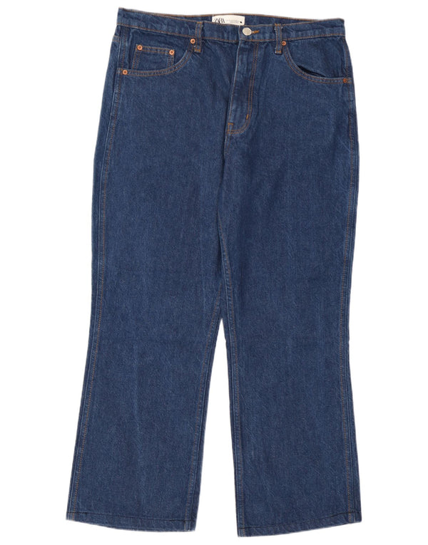 Женские джинсы Bootcut Zara EU 44 XL W34 L27 синие, хлопок
