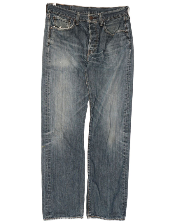 Мужские прямые джинсы Levi's 501 W31 L32 синие, хлопок