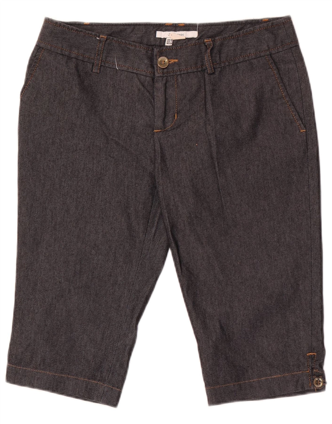 Женские шорты чинос Zara EU 40 Medium W30, черный хлопок