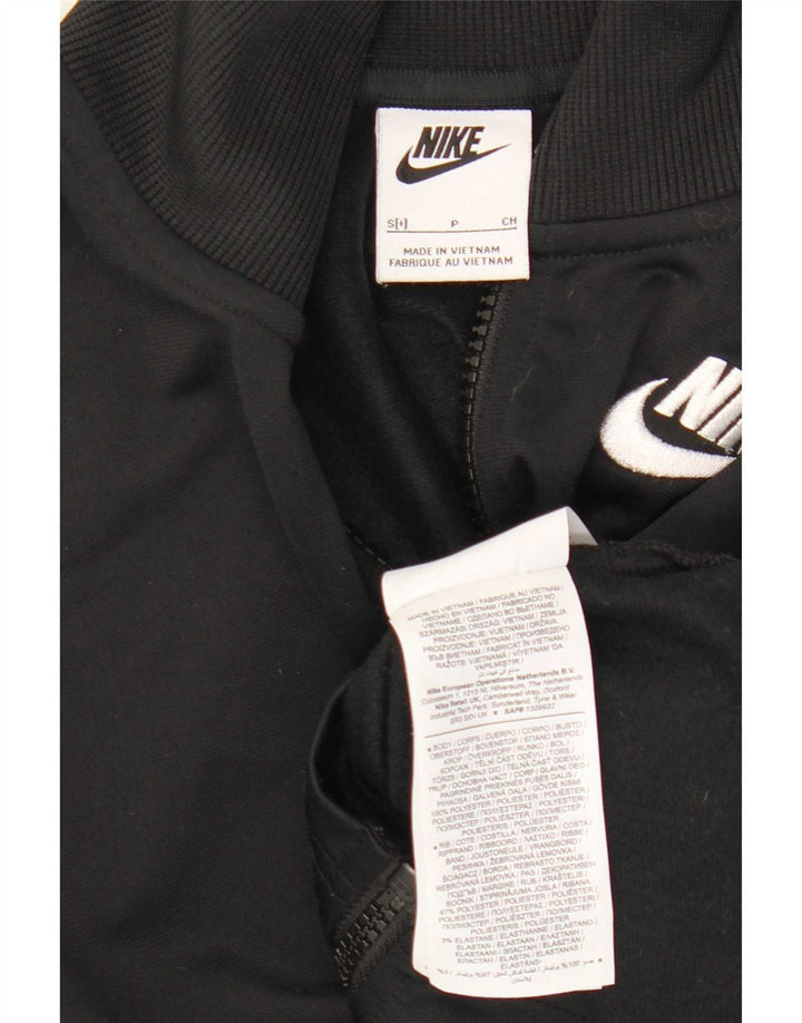 Женская укороченная спортивная куртка Nike UK 10, маленький черный полиэстер