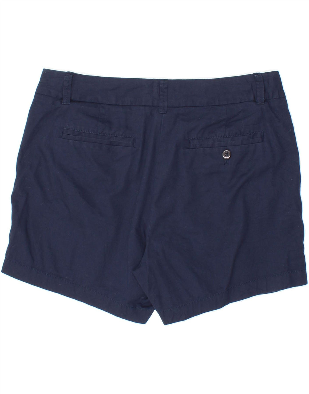 J. CREW Womens Broken In Chino Shorts US 8 Medium W30  Navy Blue Cotton Vintage J. Crew and Second-Hand J. Crew from Messina Hembry 