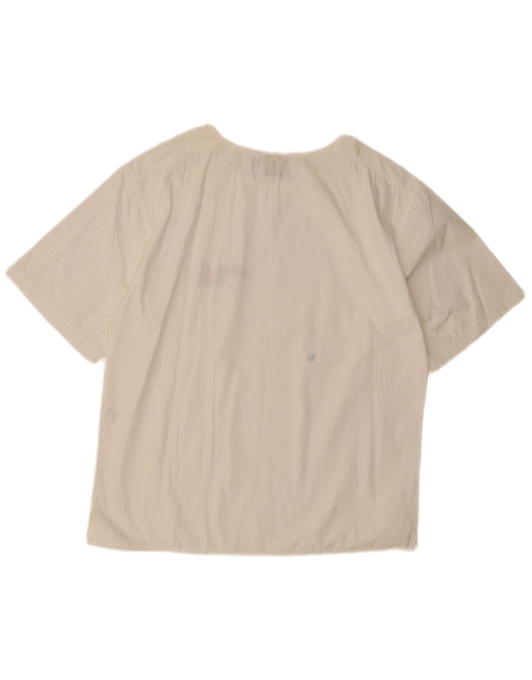 Женская блузка оверсайз Enrico Coveri Top UK 10, маленький белый хлопок