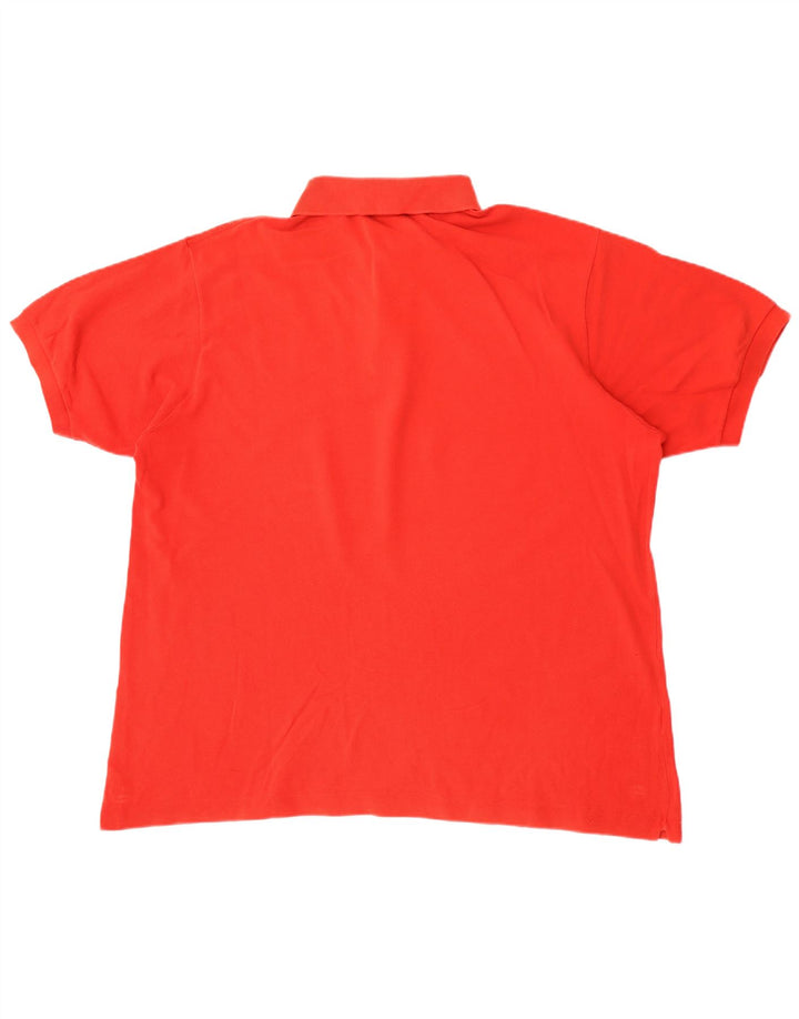 Мужская рубашка-поло Lacoste, размер 7, 2XL, красный хлопок