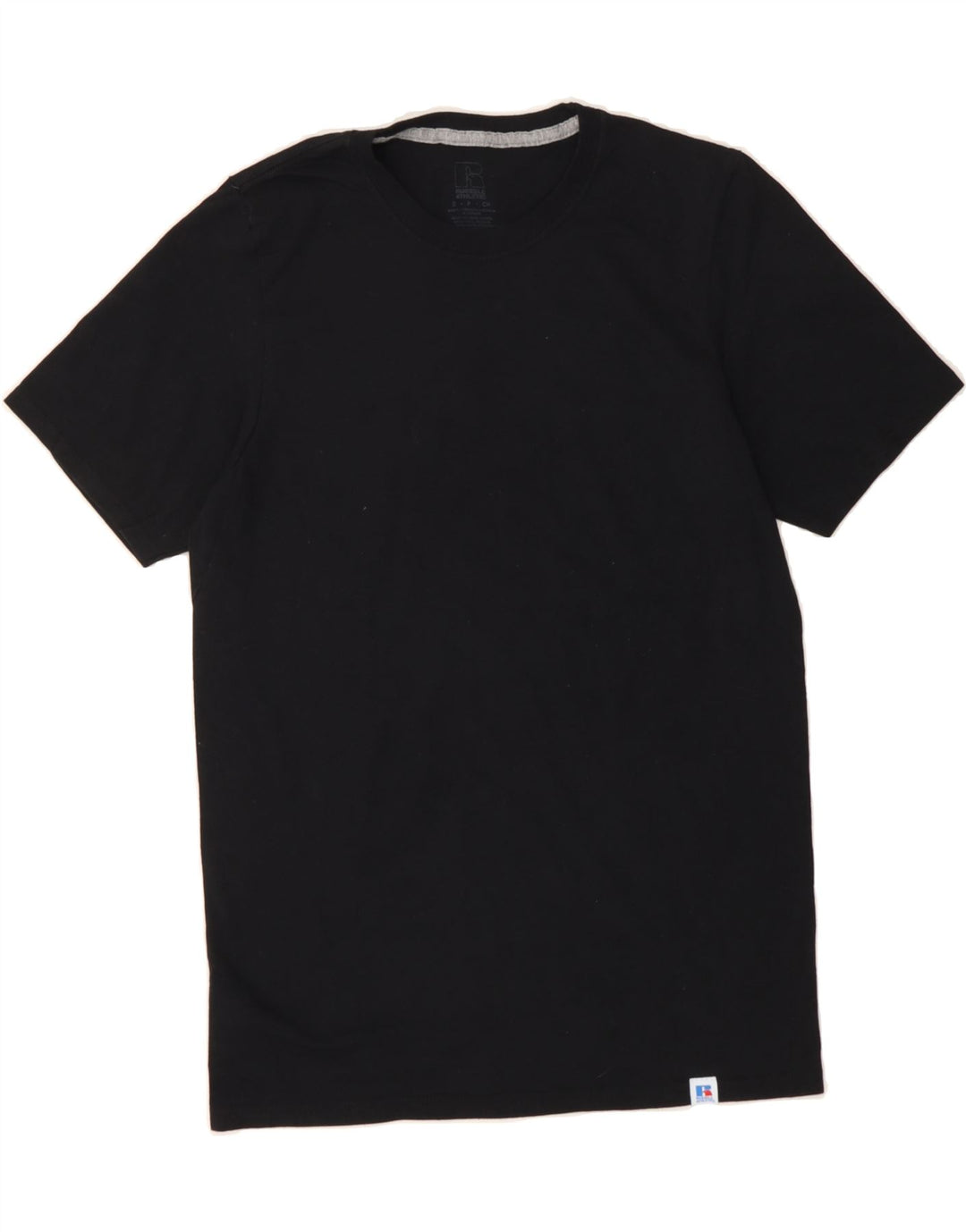 RUSSELL ATHLETIC Mens T-Shirt Top Small Black Cotton Vintage Russell Athletic and Second-Hand Russell Athletic from Messina Hembry 