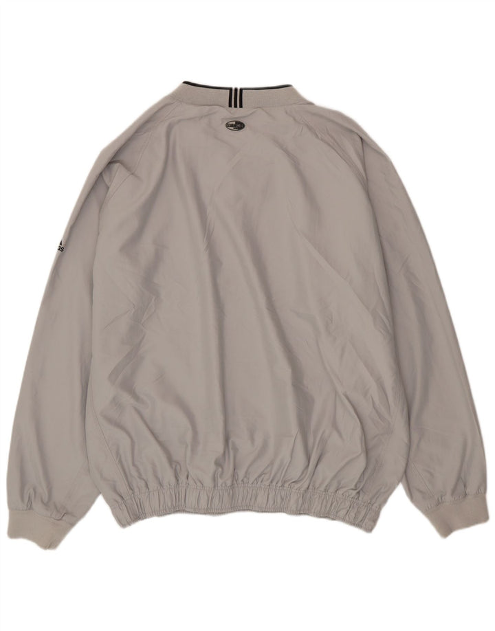 ADIDAS Mens Climashell Pullover Loose Fit Tracksuit Top Jacket 2XL Grey Vintage Adidas and Second-Hand Adidas from Messina Hembry 
