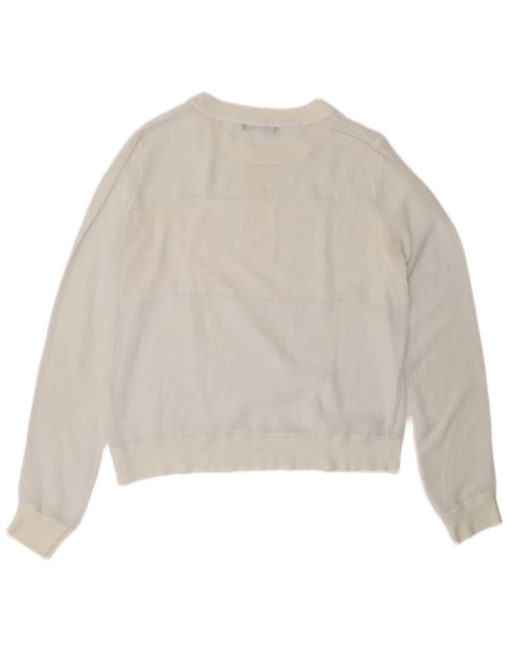 Женский свитер Zara UK 10, маленький белый