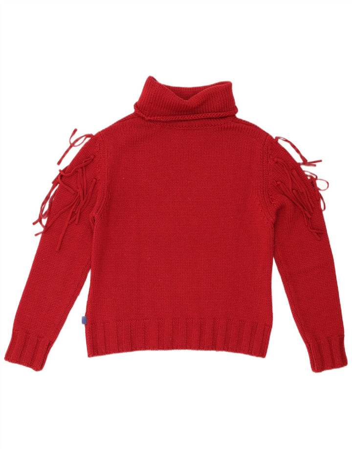 Женский джемпер BYBLOS с высоким воротником, Великобритания 12, средний бордовый, шерсть