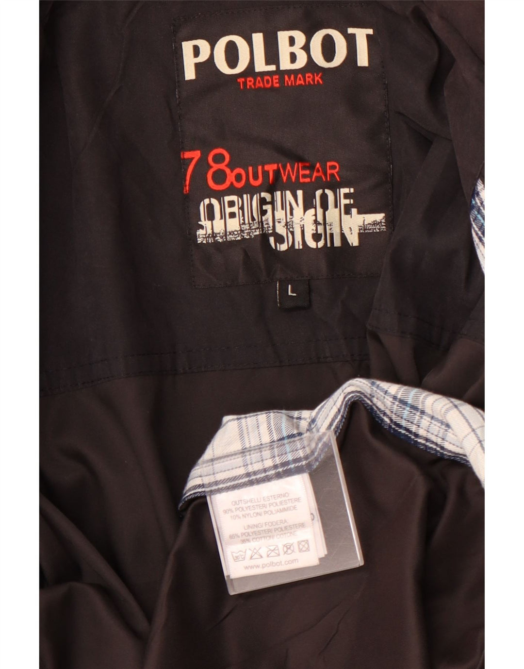 Мужская куртка POLBOT UK 40, большая черная, полиэстер