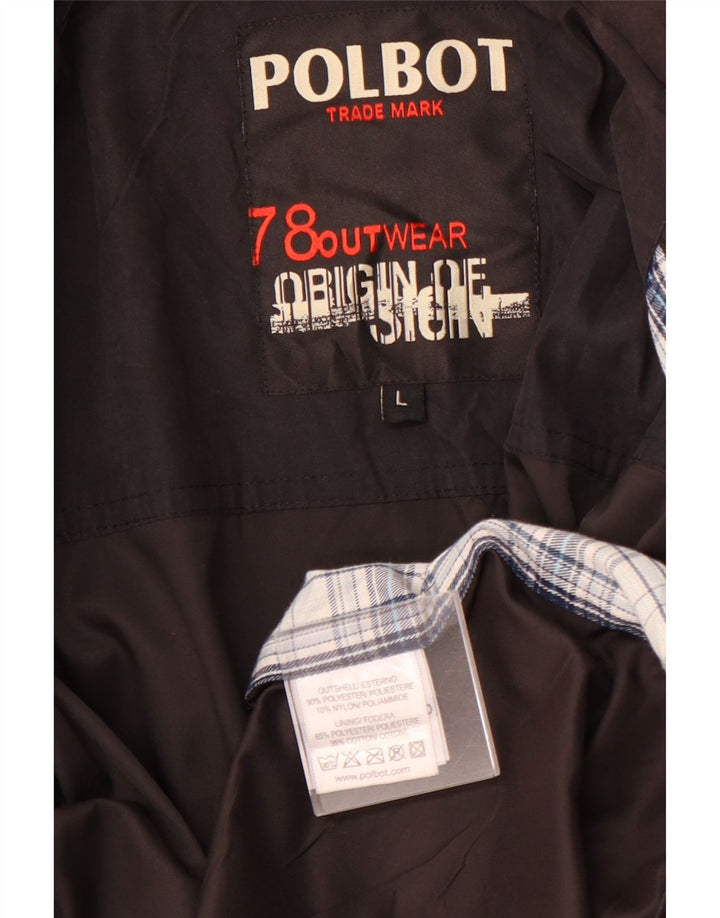 Мужская куртка POLBOT UK 40, большая черная, полиэстер