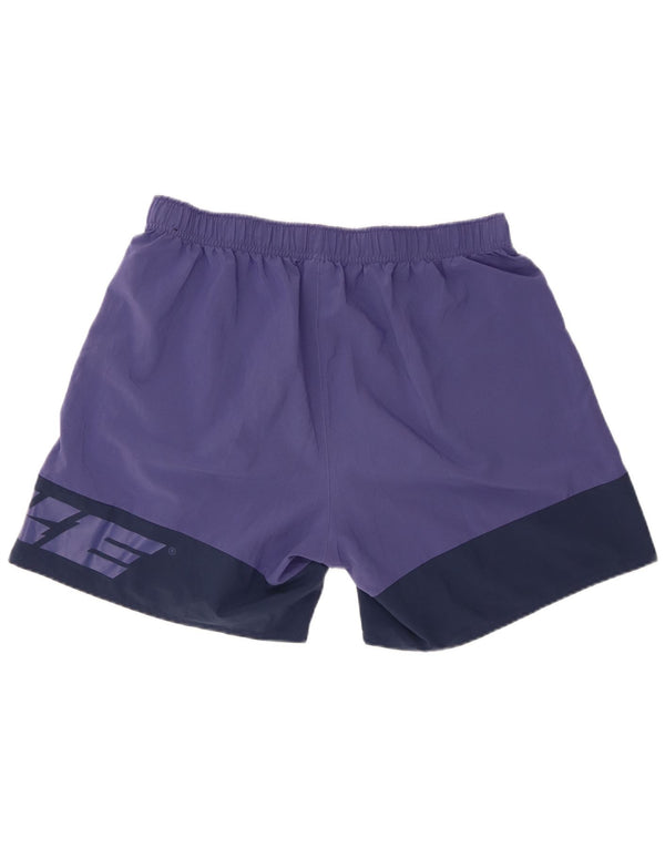 Мужские спортивные шорты Adidas стандартного кроя с графикой XL фиолетового цвета с цветными блоками