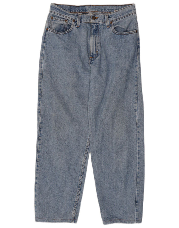 Женские зауженные джинсы Levi's США 13, большие W32 L27, синие, хлопок