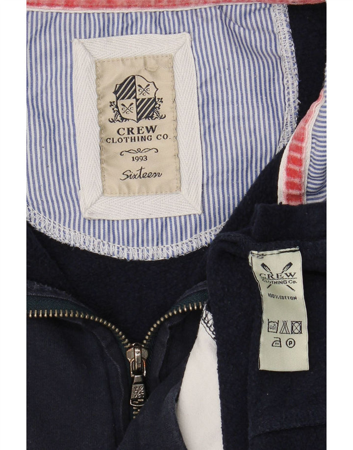 Женский свитер с воротником на молнии UK 16, большой темно-синий