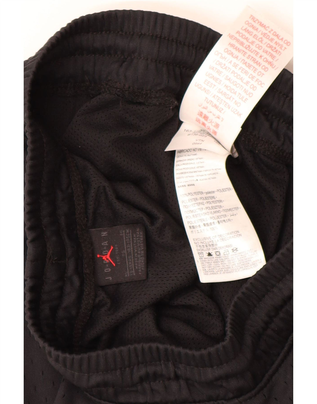 Спортивные шорты JORDAN для мальчиков 13–14 лет, XL, черный полиэстер