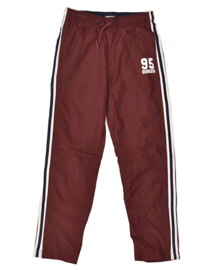 OSH KOSH Boys Tracksuit Trousers 11-12 Years Maroon | Vintage Osh Kosh | Thrift | Second-Hand Osh Kosh | Used Clothing | Messina Hembry 