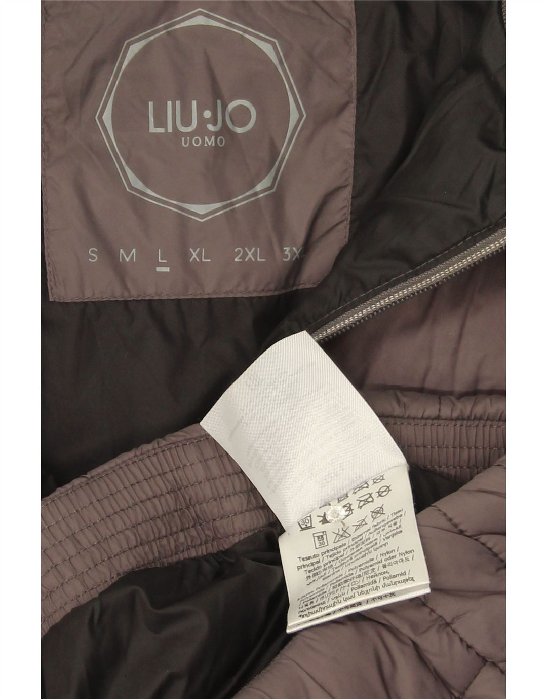 Мужская стеганая куртка Liu Jo UK 40, большая, серая, полиамид