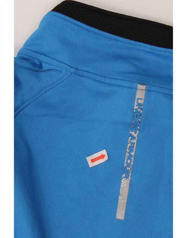 Мужской пуловер в спортивном костюме Under Armour Cold Gear, большой синий с цветными блоками