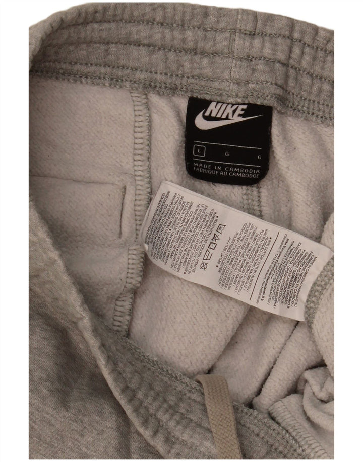 Мужские спортивные брюки Nike, джоггеры, большие серые, хлопковые