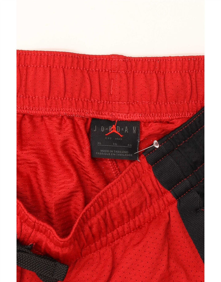 Мужские спортивные шорты Jordan XL, красный полиэстер с цветными блоками