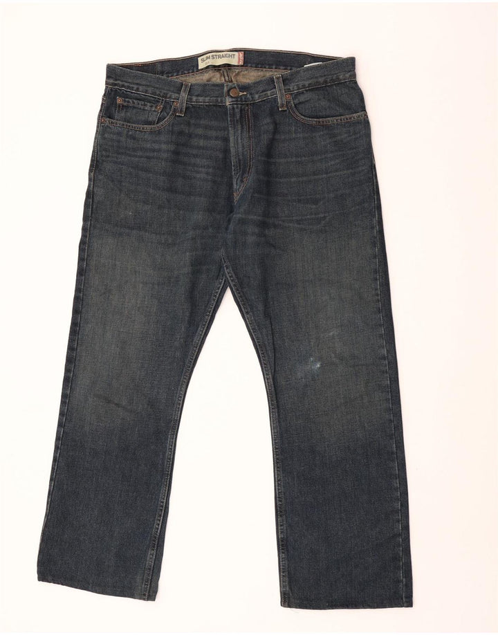 Мужские прямые джинсы Levi's 514 W36 L30 синие, хлопок