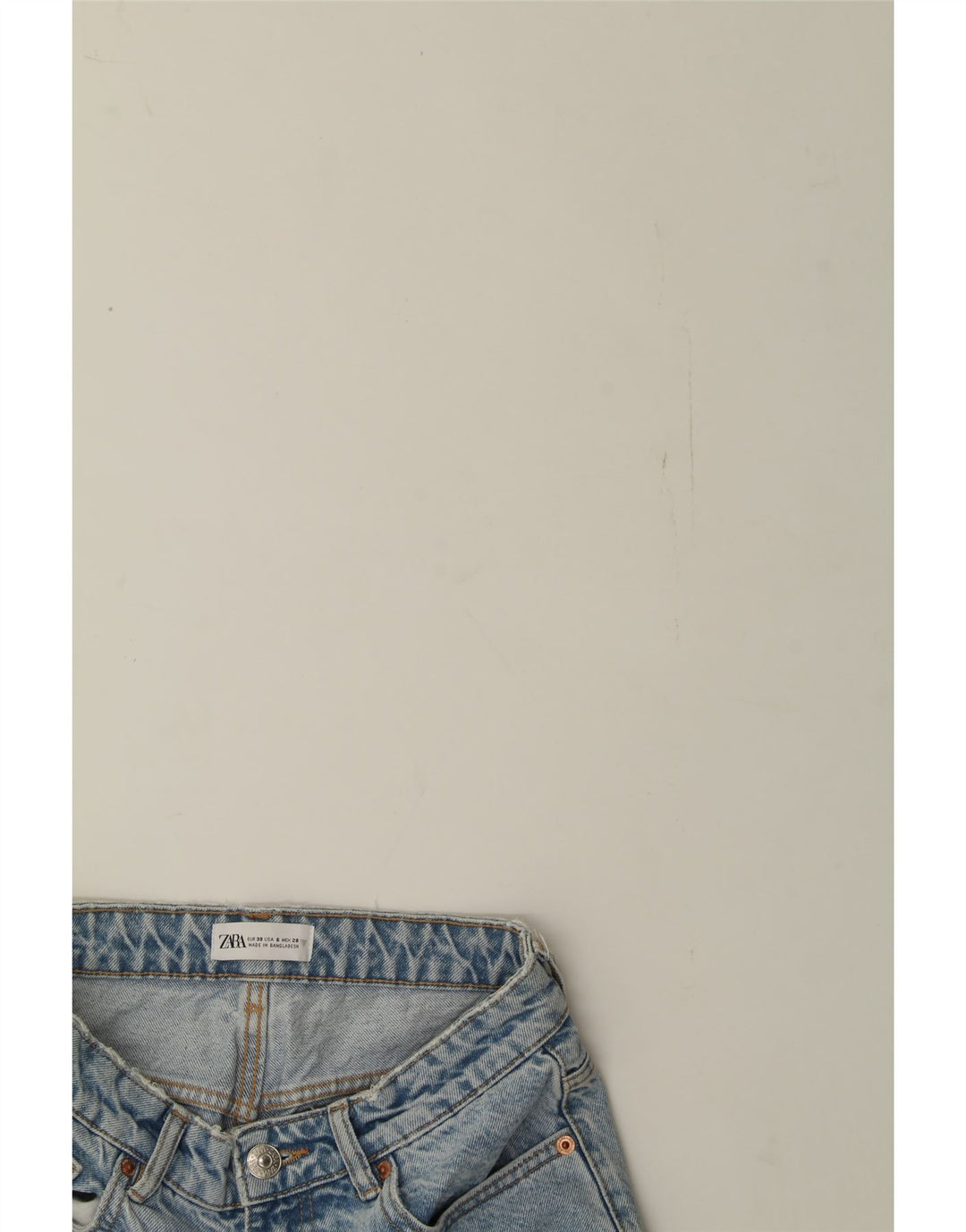 ZARA Womens Tapered Jeans EU 38 Medium W30 L27 Blue Cotton Vintage Zara and Second-Hand Zara from Messina Hembry 