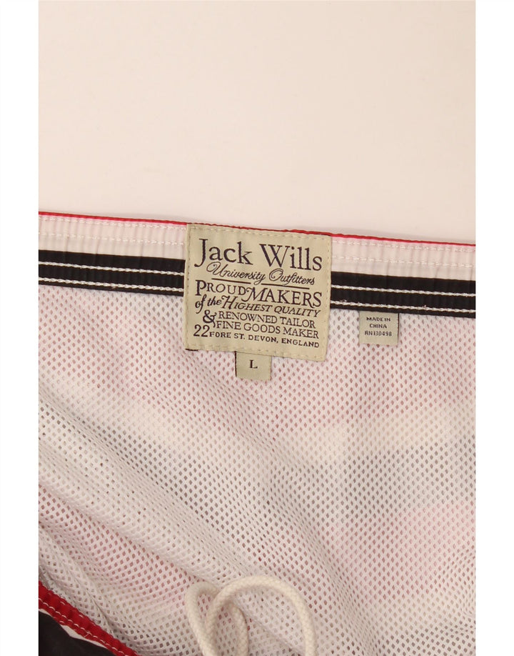 Мужские шорты для плавания Jack Wills, большие красные полоски