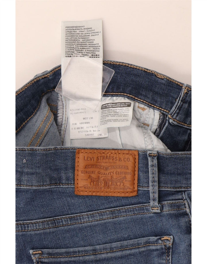 Женские джинсы LEVI'S 710 Super Skinny W27 L30 синие, хлопок