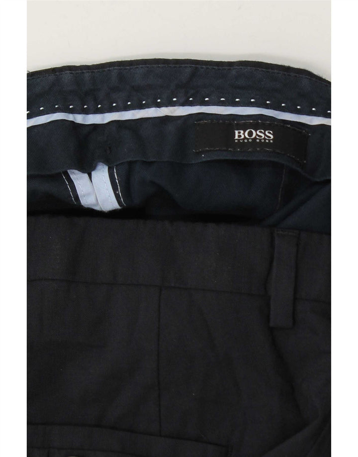 Мужские узкие брюки Hugo Boss W34 L31 темно-синие