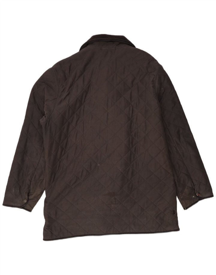 Мужская стеганая куртка Barbour UK 42 XL коричневая из полиэстера