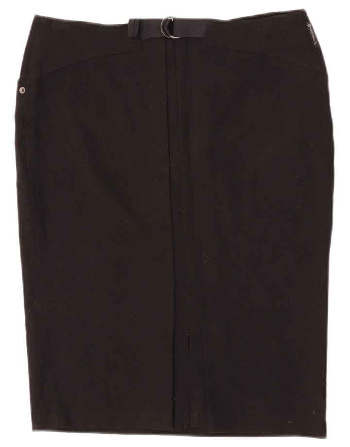 Женская юбка-карандаш Armani UK 12 Medium W30 Черная полиэстер