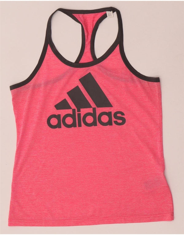 Женский жилет Adidas Climacool Graphic Vest UK 12/14, средний розовый полиэстер