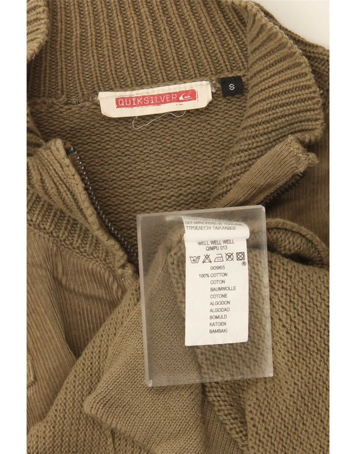 Мужской кардиган Quiksilver, маленький хлопковый свитер цвета хаки
