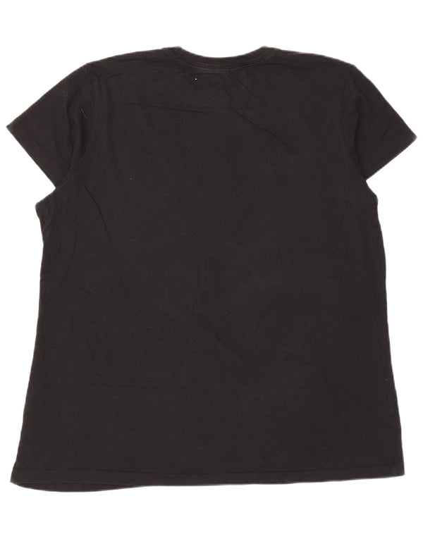 Женская футболка с рисунком Nike Top UK 20 2XL, черный хлопок