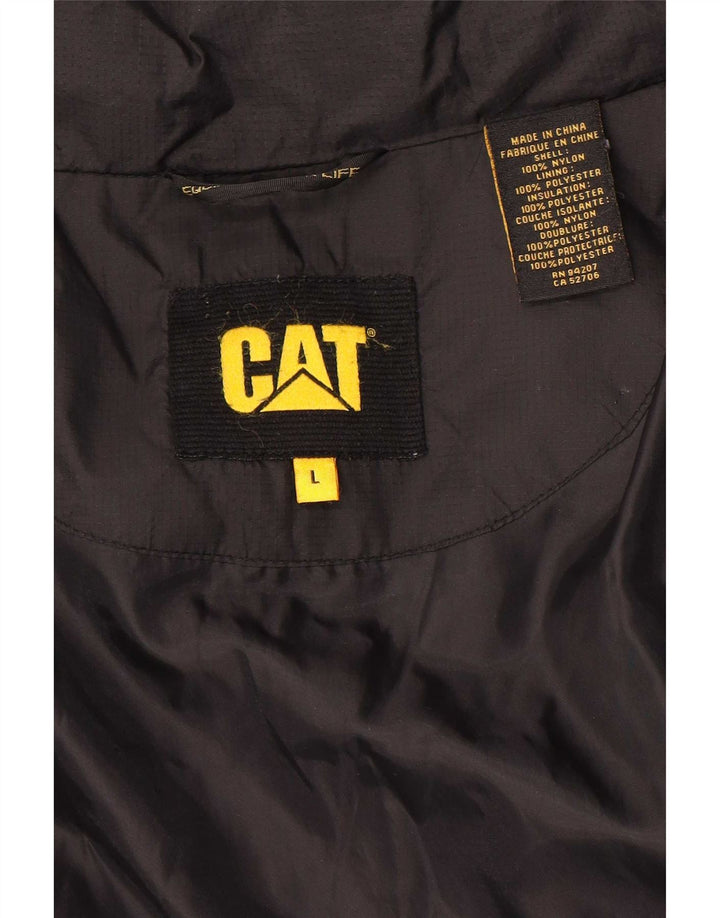 Мужской утепленный жилет Caterpillar UK 40, большой черный нейлон