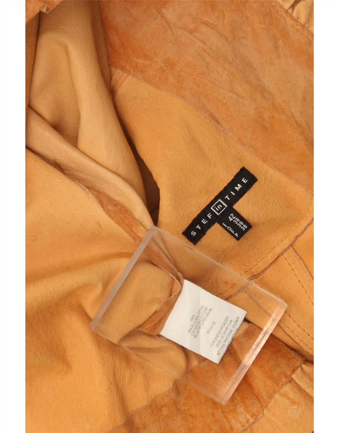 Женская замшевая куртка Stef In Time IT 42 Medium Beige Leather