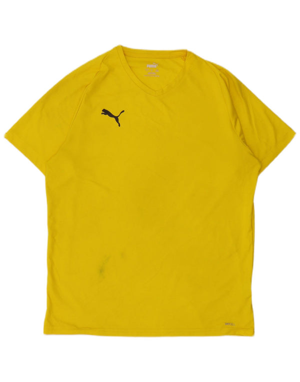 Мужская футболка Puma, большой желтый полиэстер