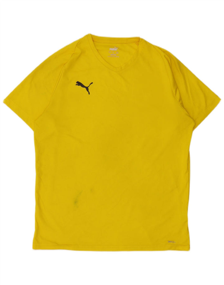 Мужская футболка Puma, большой желтый полиэстер