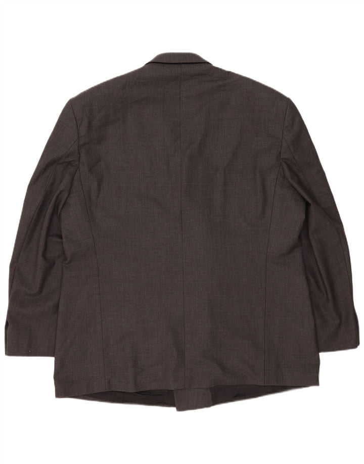 Мужской двубортный пиджак Marks & Spencer UK 46 XL, новый шерстяной серый цвет