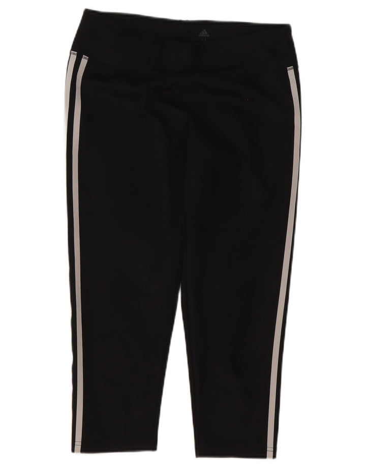 Женские леггинсы-капри Adidas Climalite UK 12/14, средние, черные