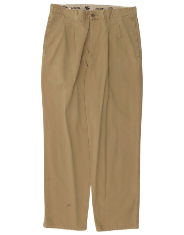 Мужские брюки-чиносы Dockers W34 L30, хлопок цвета хаки