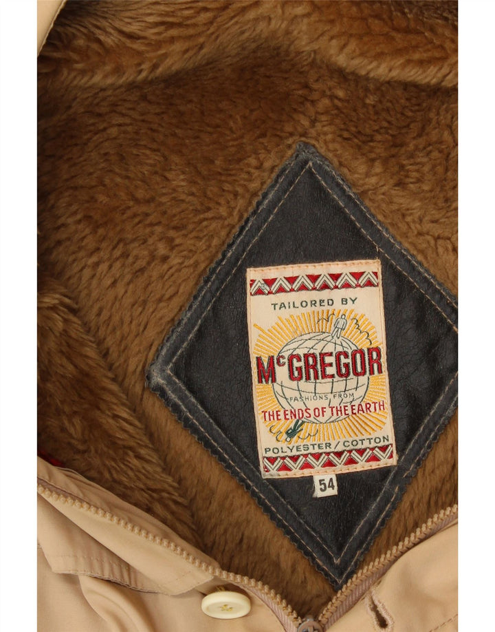 MCGREGOR Mens Utility Jacket IT 54 2XL Beige Vintage McGregor and Second-Hand McGregor from Messina Hembry 