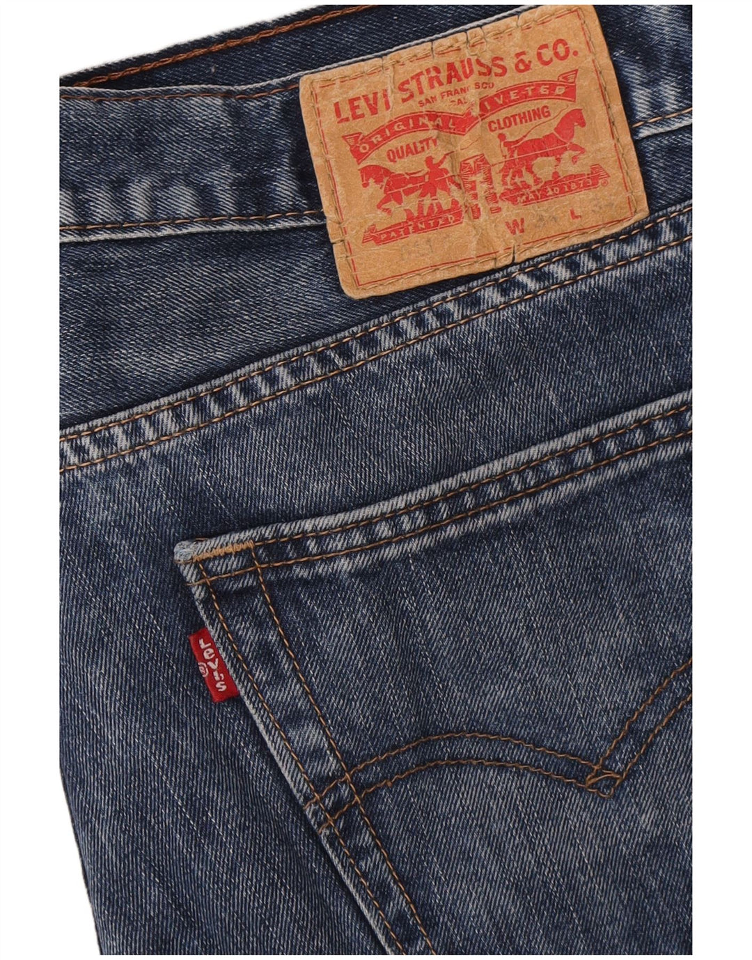 Мужские джинсы Levi's Slim 511 W34 L34 синие, хлопок