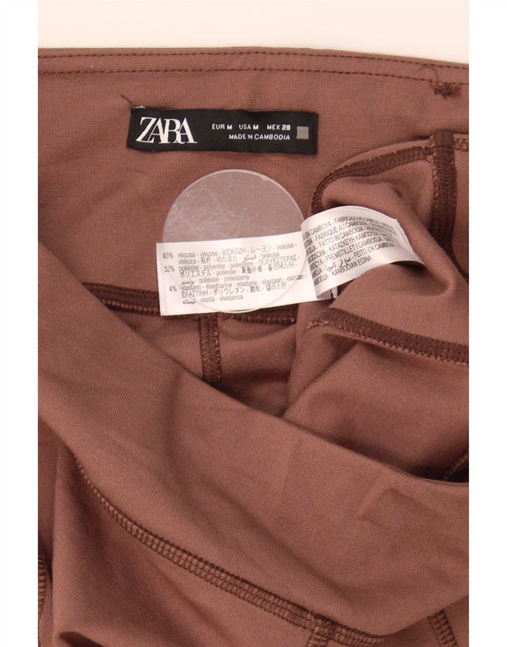 Женские леггинсы Zara Medium W28 L29 Коричневые вискоза