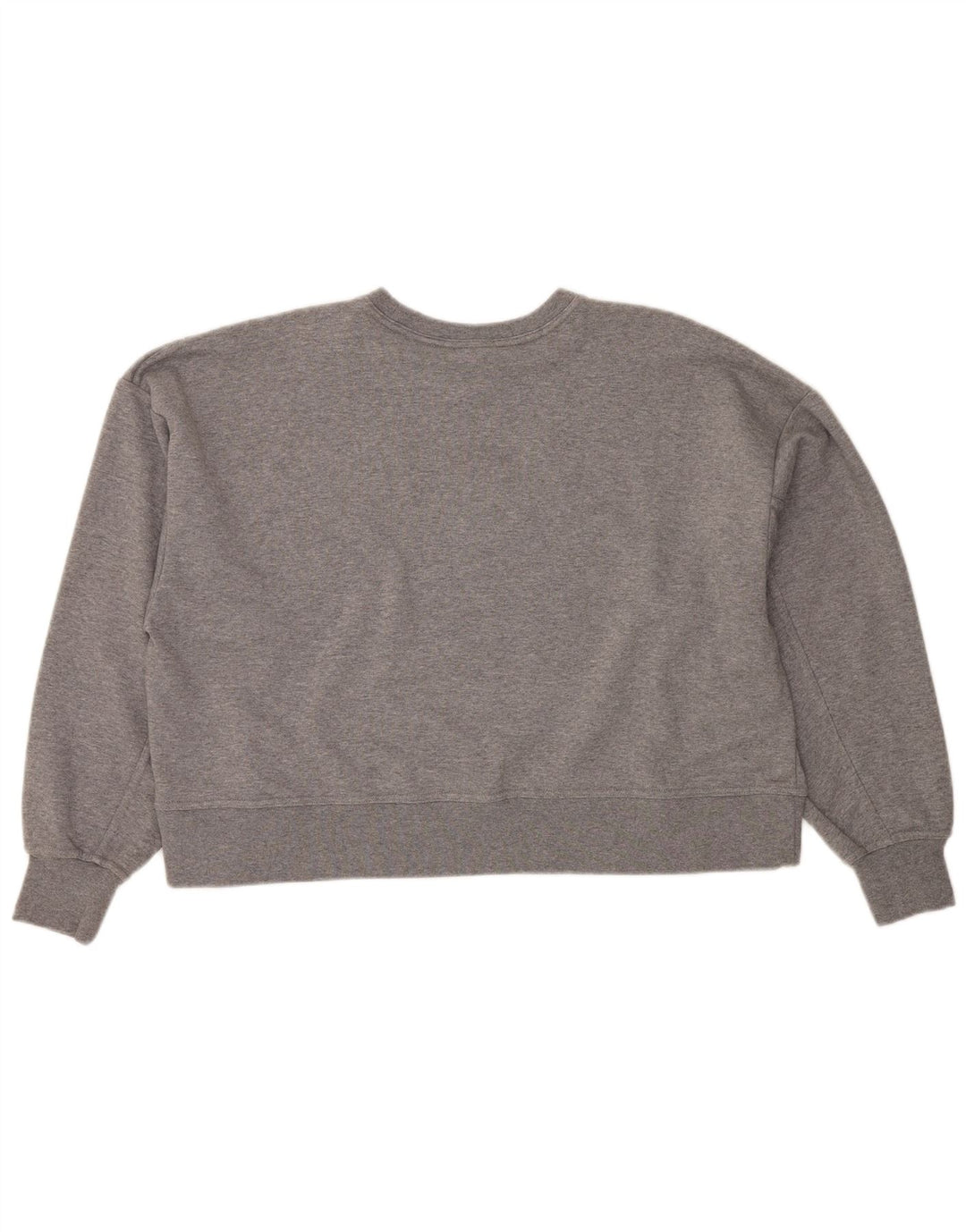 Женский укороченный свитшот большого размера с графическим рисунком NIKE UK 16, большой серый цвет