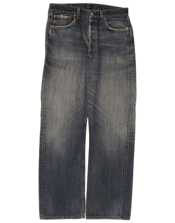 Мужские прямые джинсы Levi's 501 W33 L32 синие, хлопок