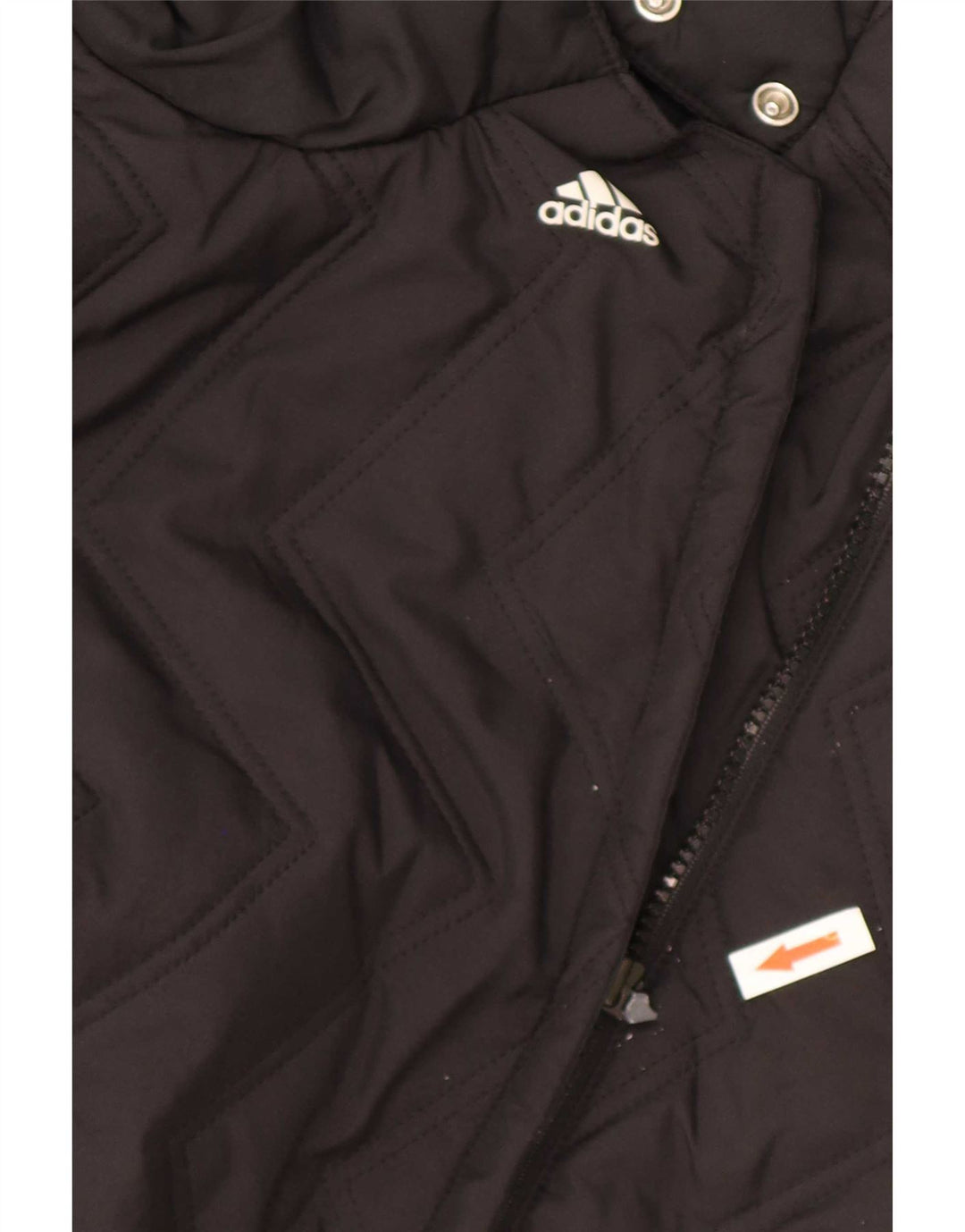 Женский стеганый жилет Adidas UK 20 2XL, черный полиэстер