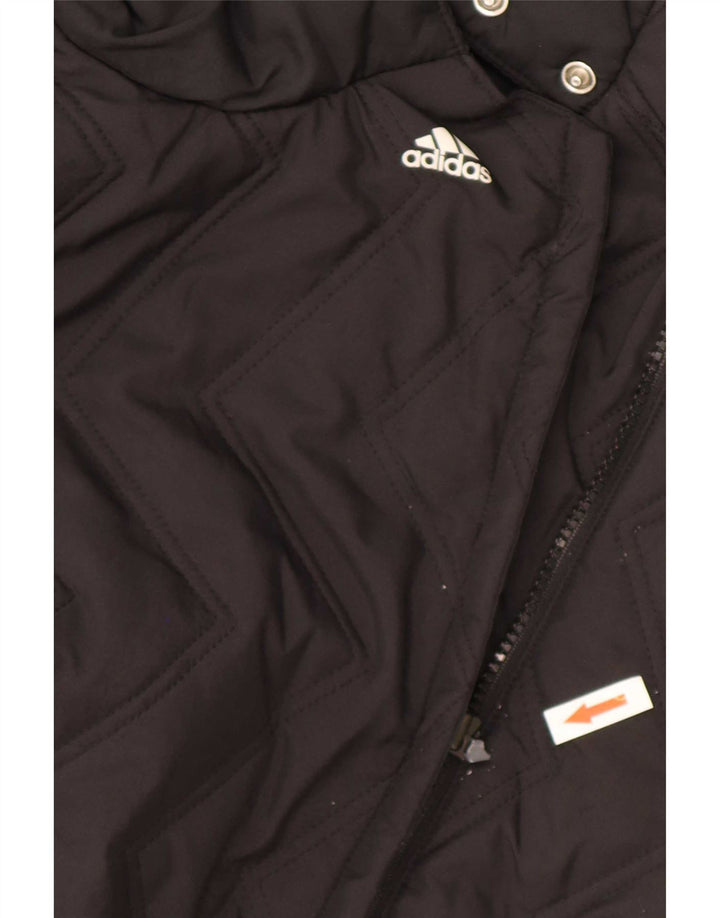 Женский стеганый жилет Adidas UK 20 2XL, черный полиэстер